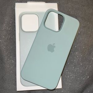 New 14 pro max genuine apple silicon succulent case with box